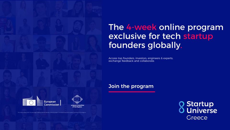 Startup Universe Greece|4 week open on-line program for early stage Startups